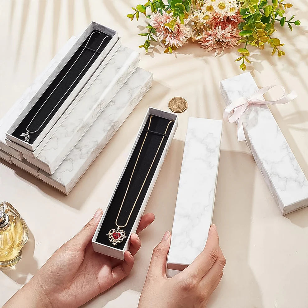 Luxury marble jewelry box