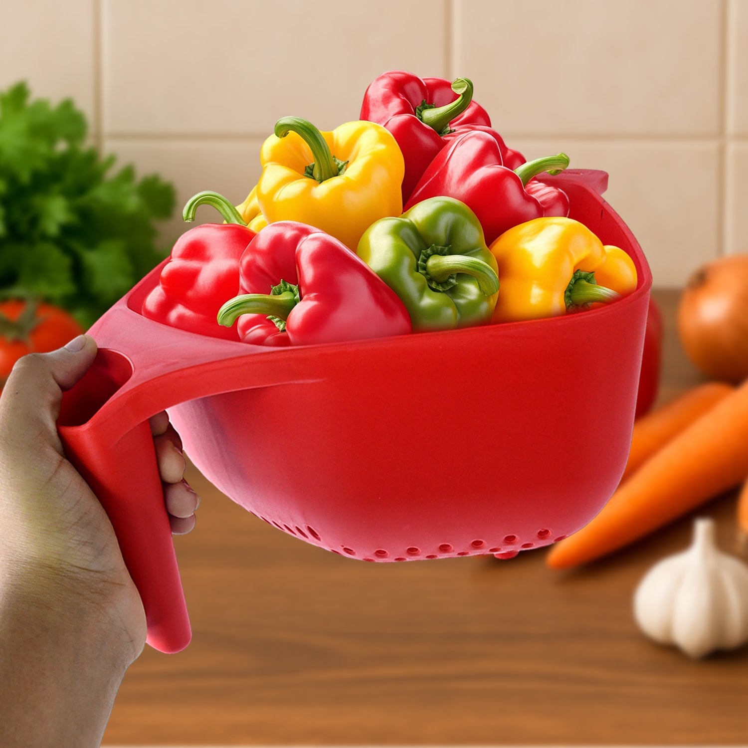 Plastic Strainer Bowl (1 Pc)