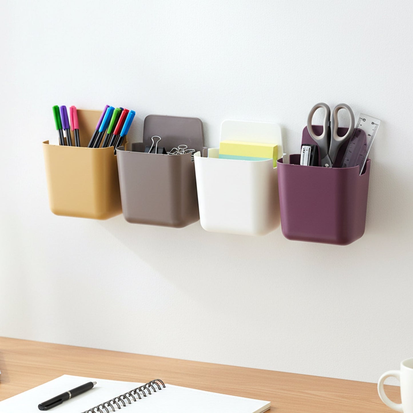 Plastic Wall Mounted Holder (Pack Of 4)