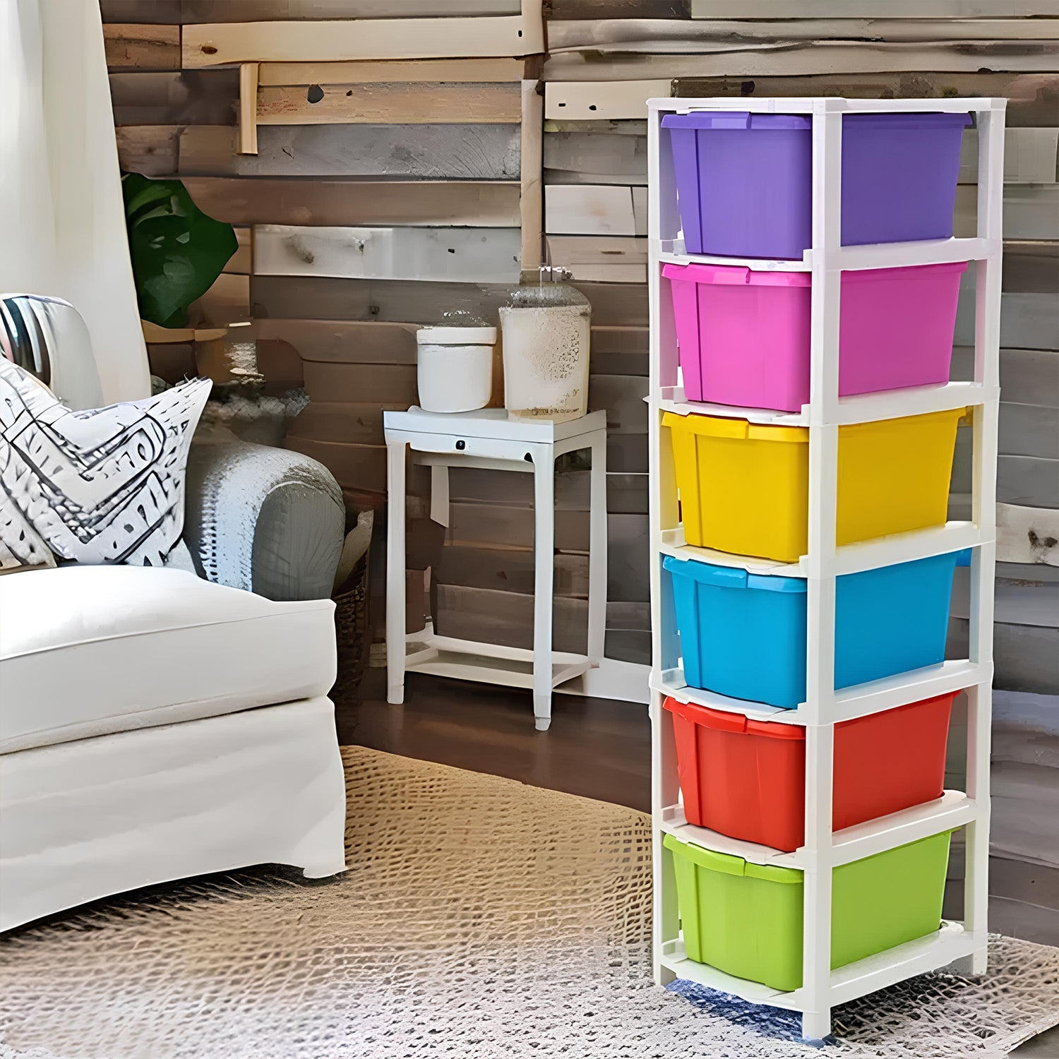 6-Layer Colorful Storage Drawers