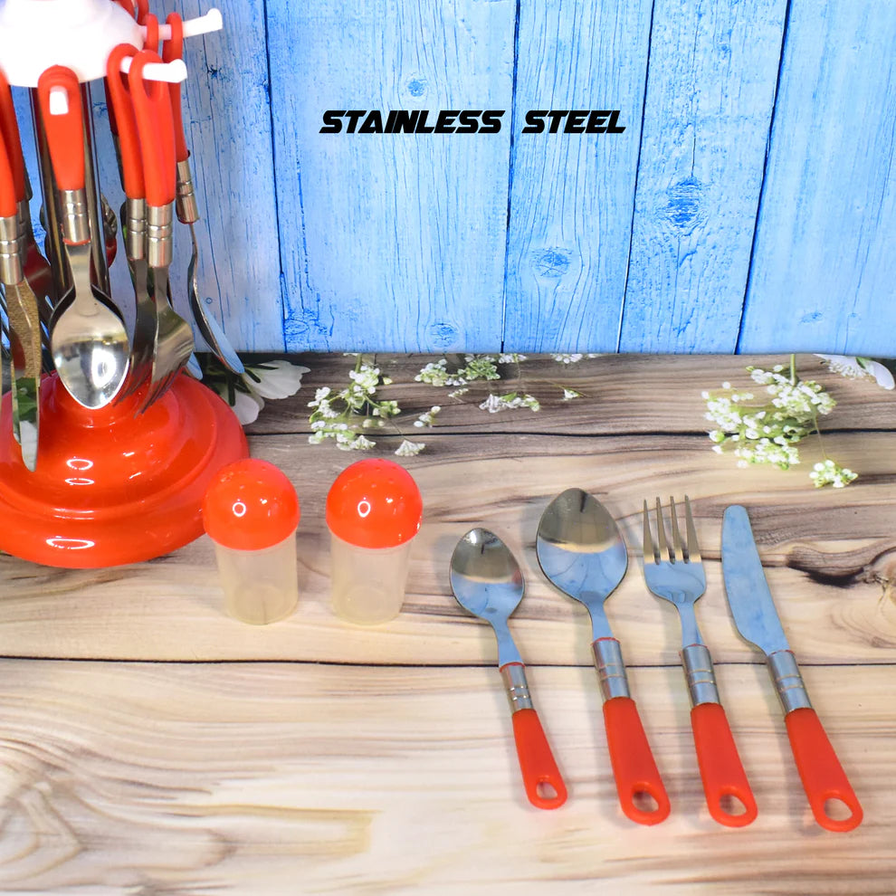 26-piece luxury cutlery set with stand