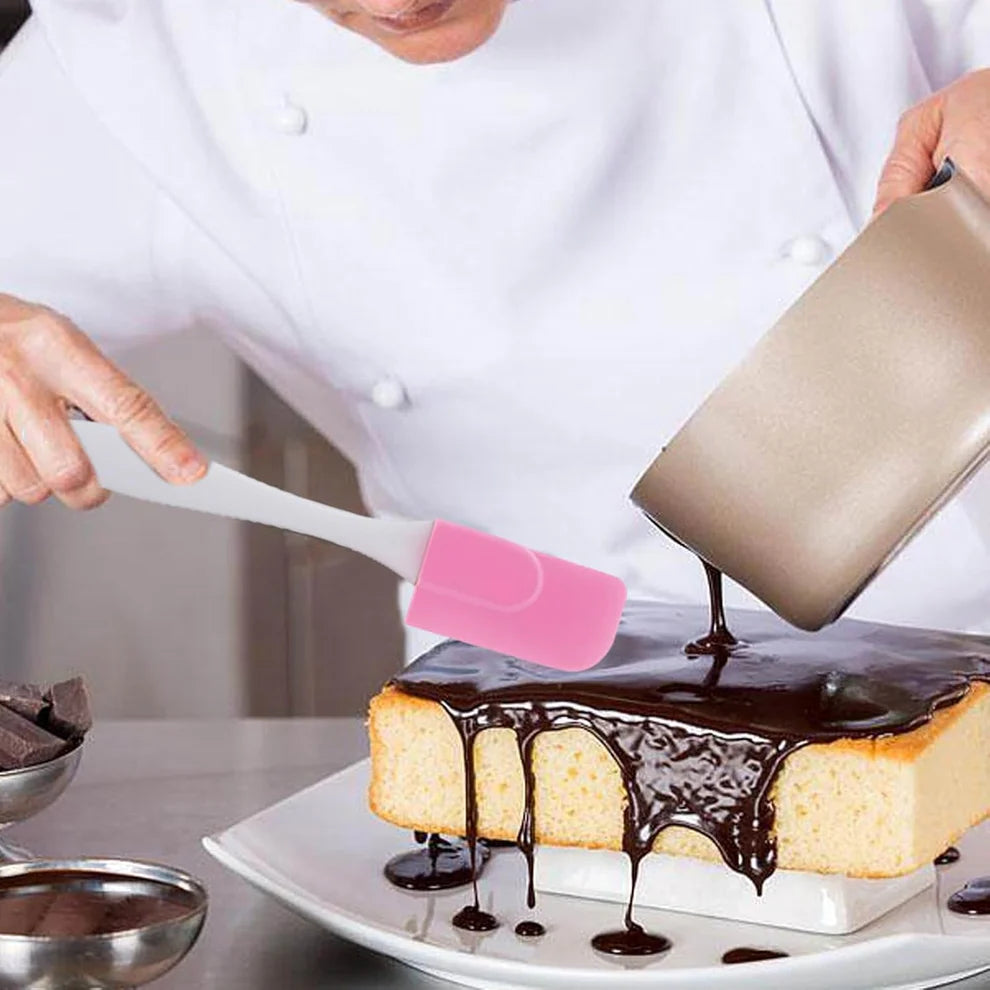 Silicone baking spatula