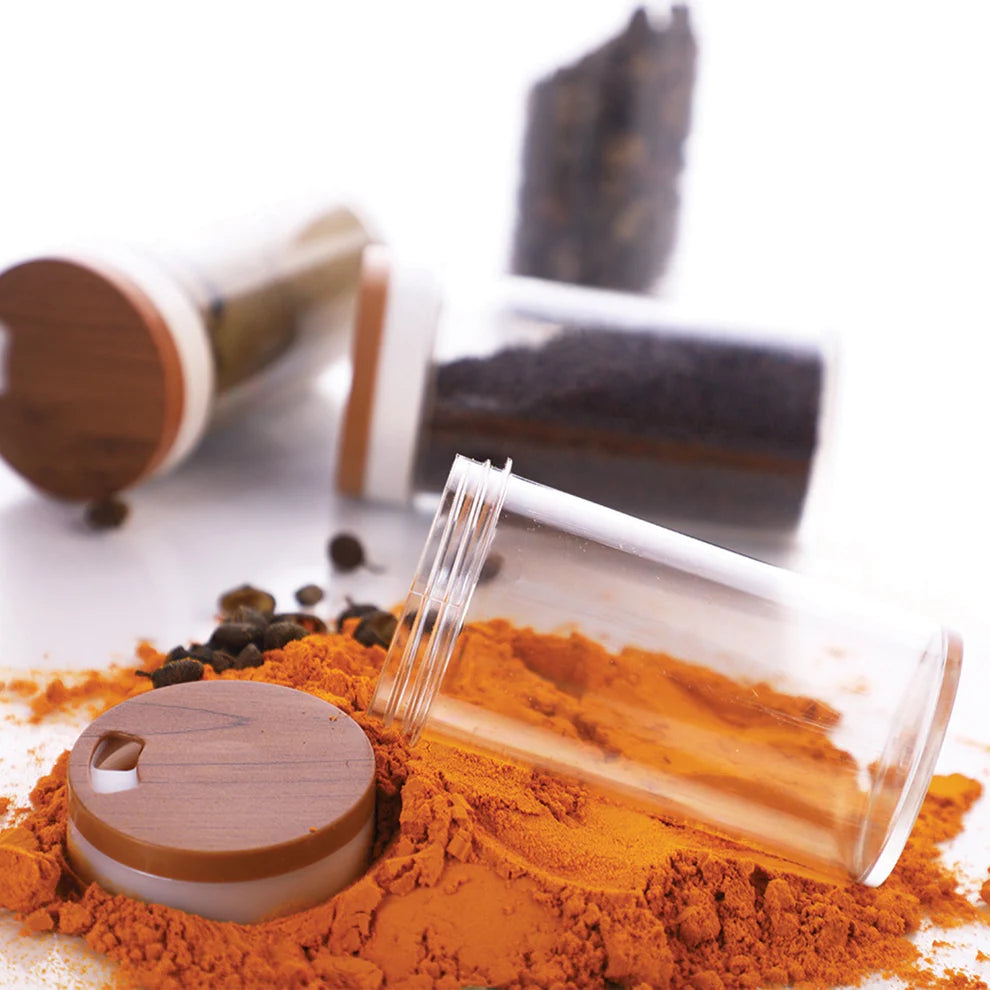 8-jar revolving spice rack