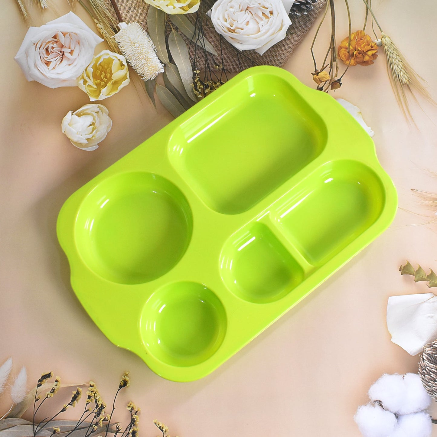 Unbreakable Food Compartment Plates