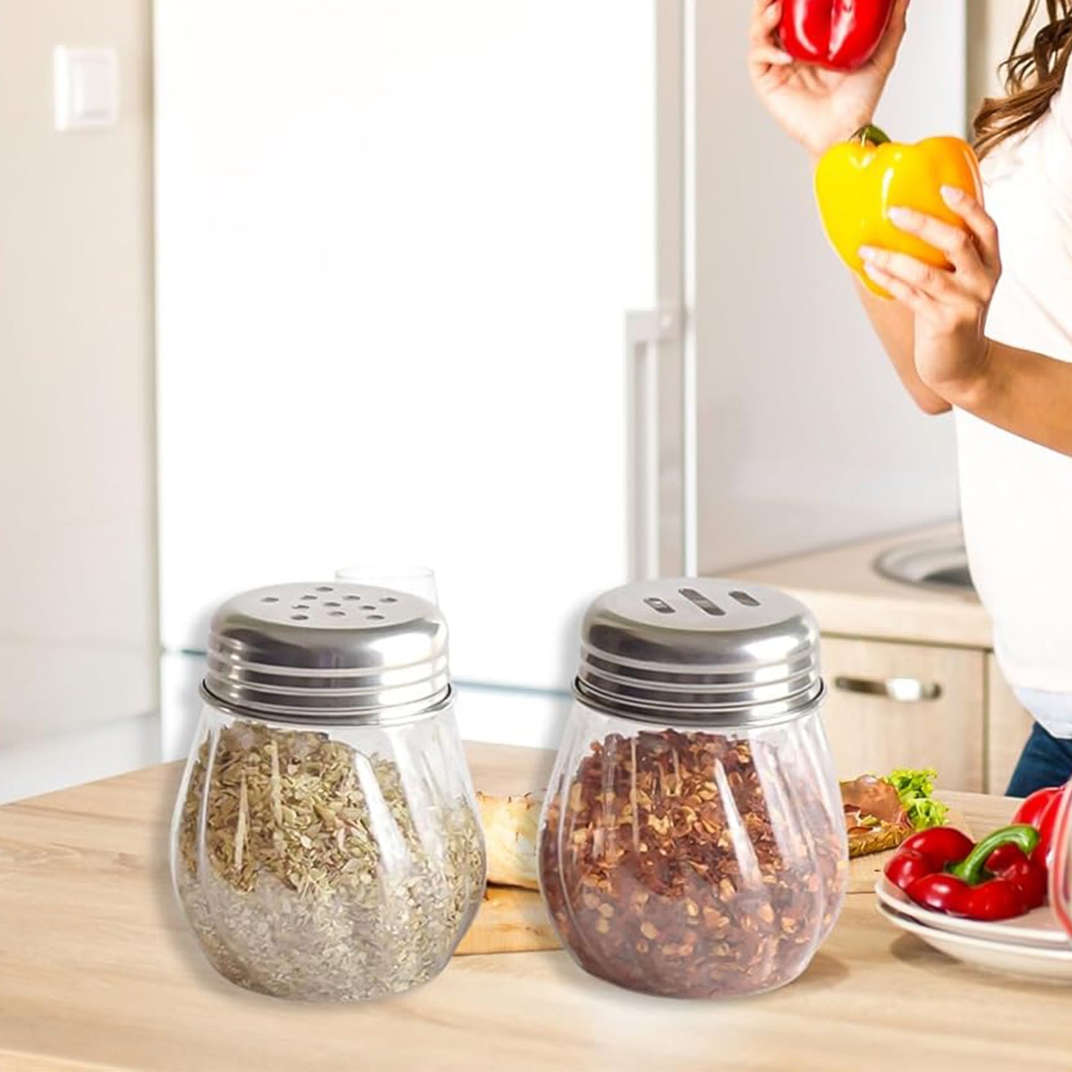 Oregano & Chilli Flakes Dispenser Set