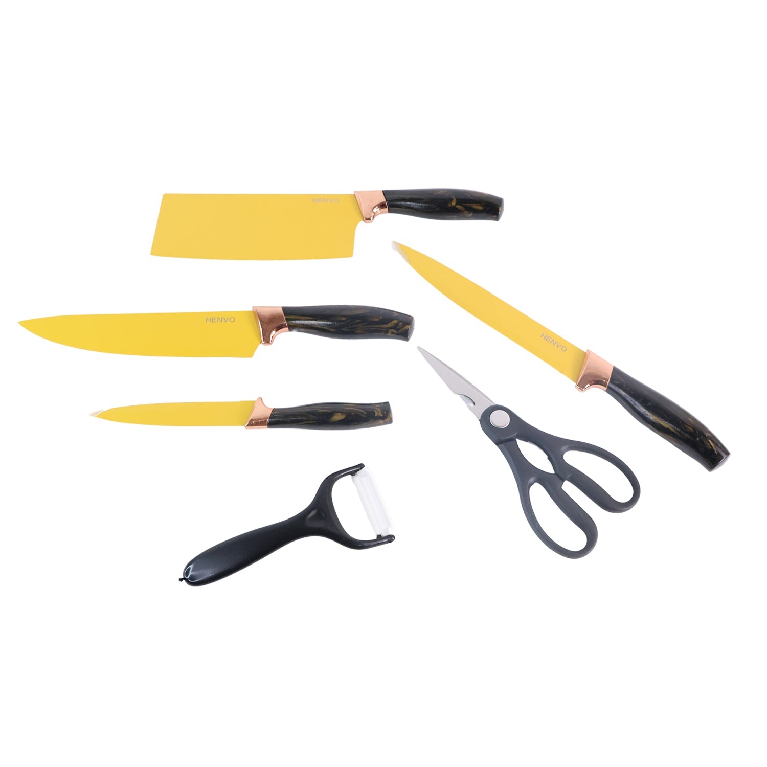 6 Pcs Kitchen Knife Set