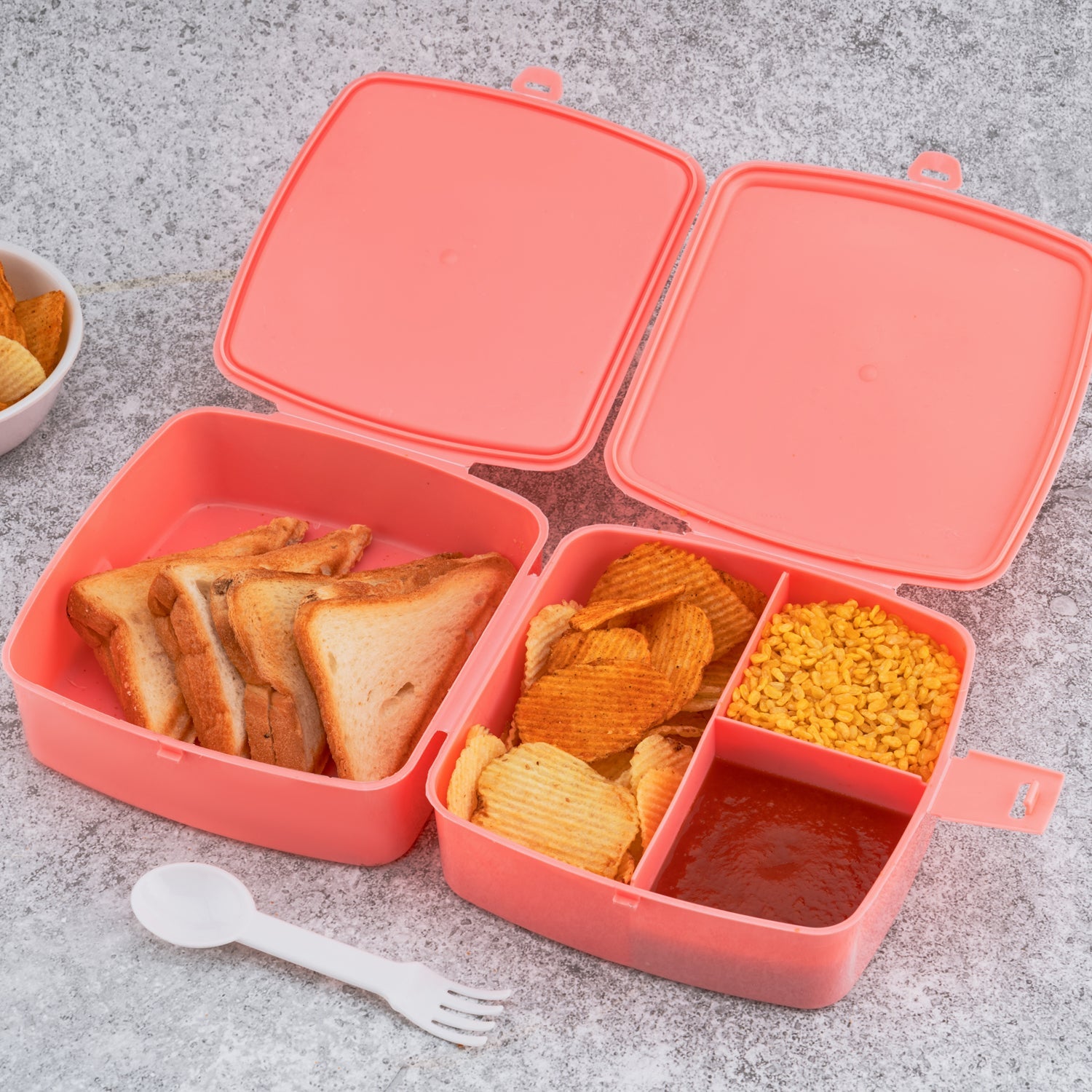 Double-layer Square Lunch Box