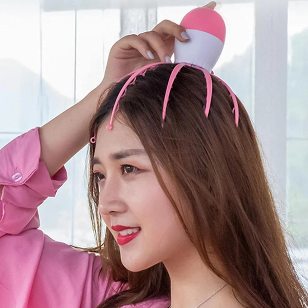 Electric octopus scalp massager