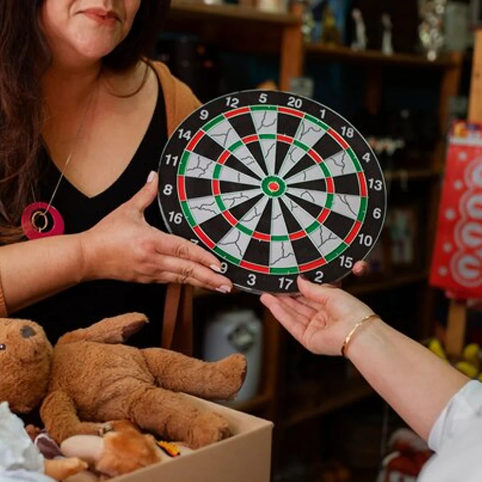 Magnetic dart board game