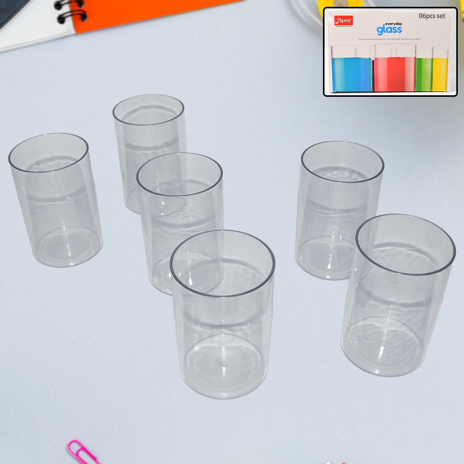 Everyday 6-Piece Plastic Glass Set