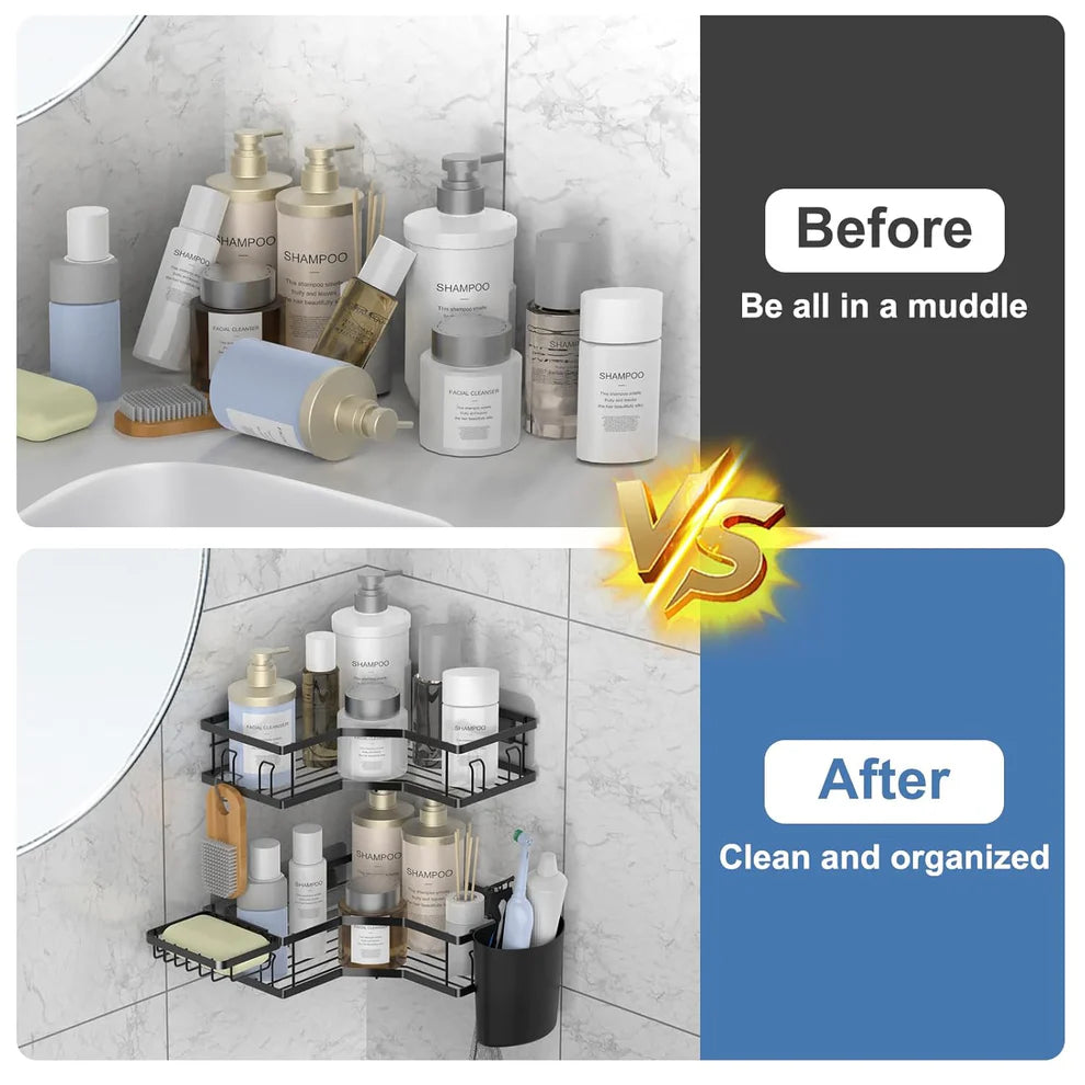 Best self-adhesive corner shelf organizer - wall-mounted caddies | 2025 | fast shipping