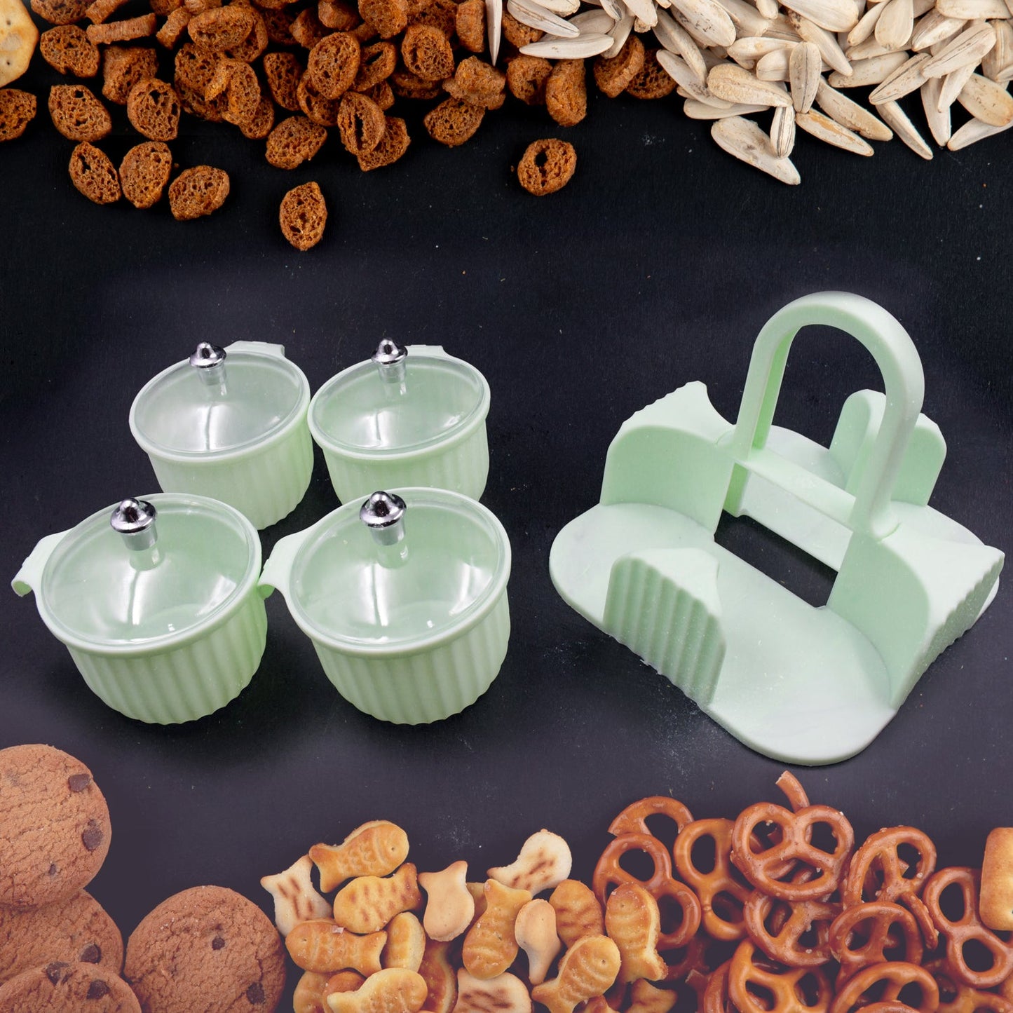 Multipurpose Dryfruit Jar Set (4 Pc Set)
