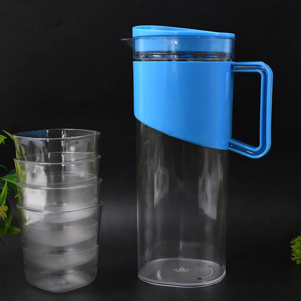Unbreakable premium jug with glasses