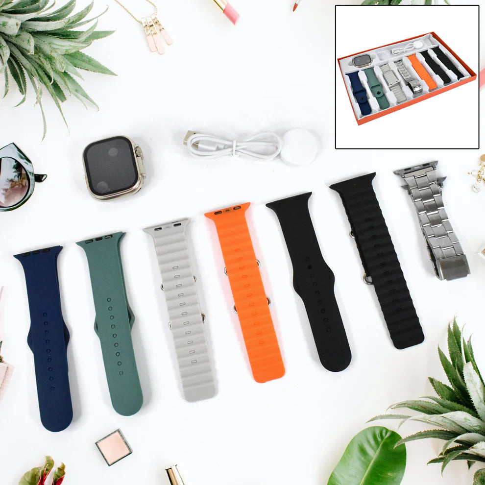 7-in-1 ultra smartwatch combo