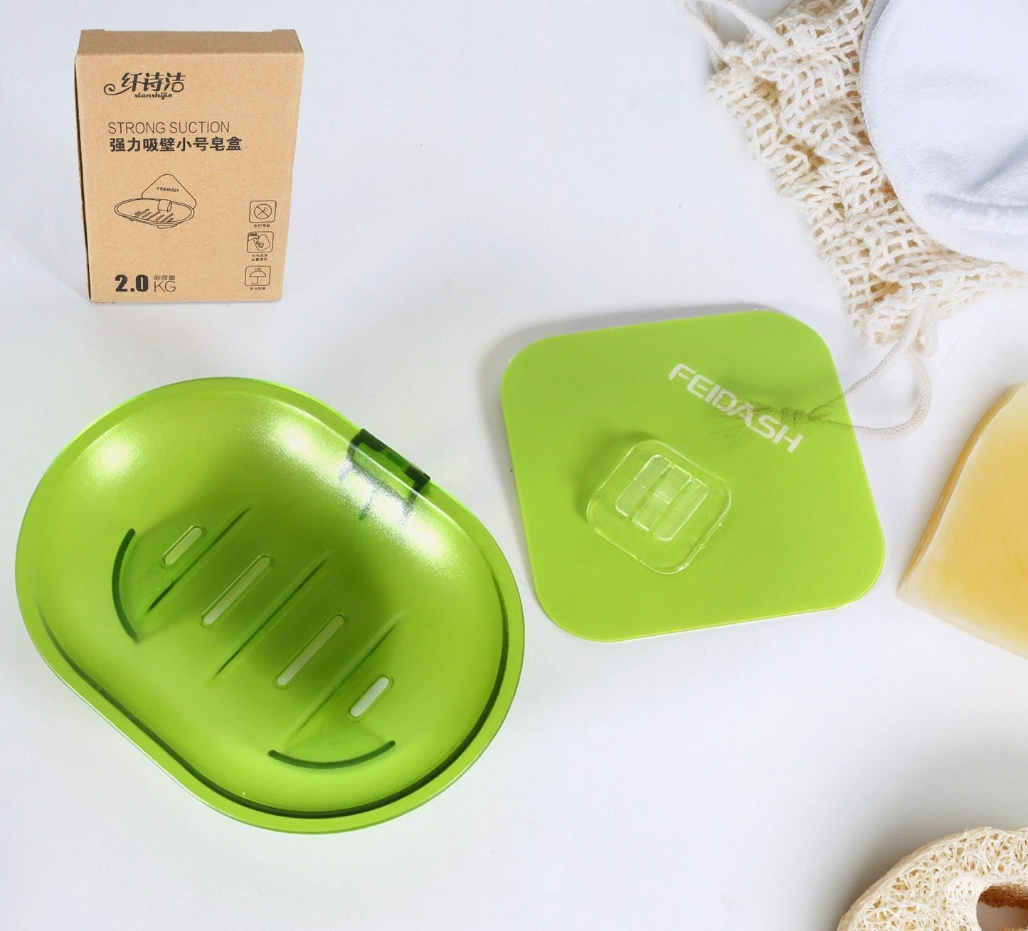 Self-Adhesive Wall Soap Dish Holder - Home & Kitchen