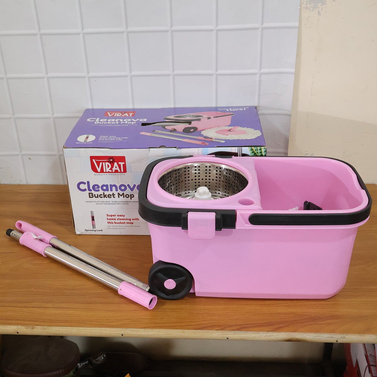 Quick Spin Mop with Big Bucket