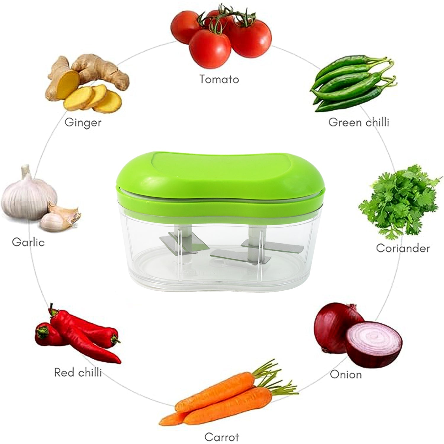 Manual Hand Push Garlic Cutter