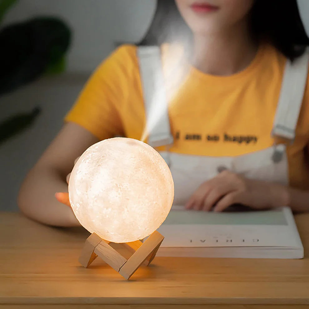 Led moon lamp diffuser