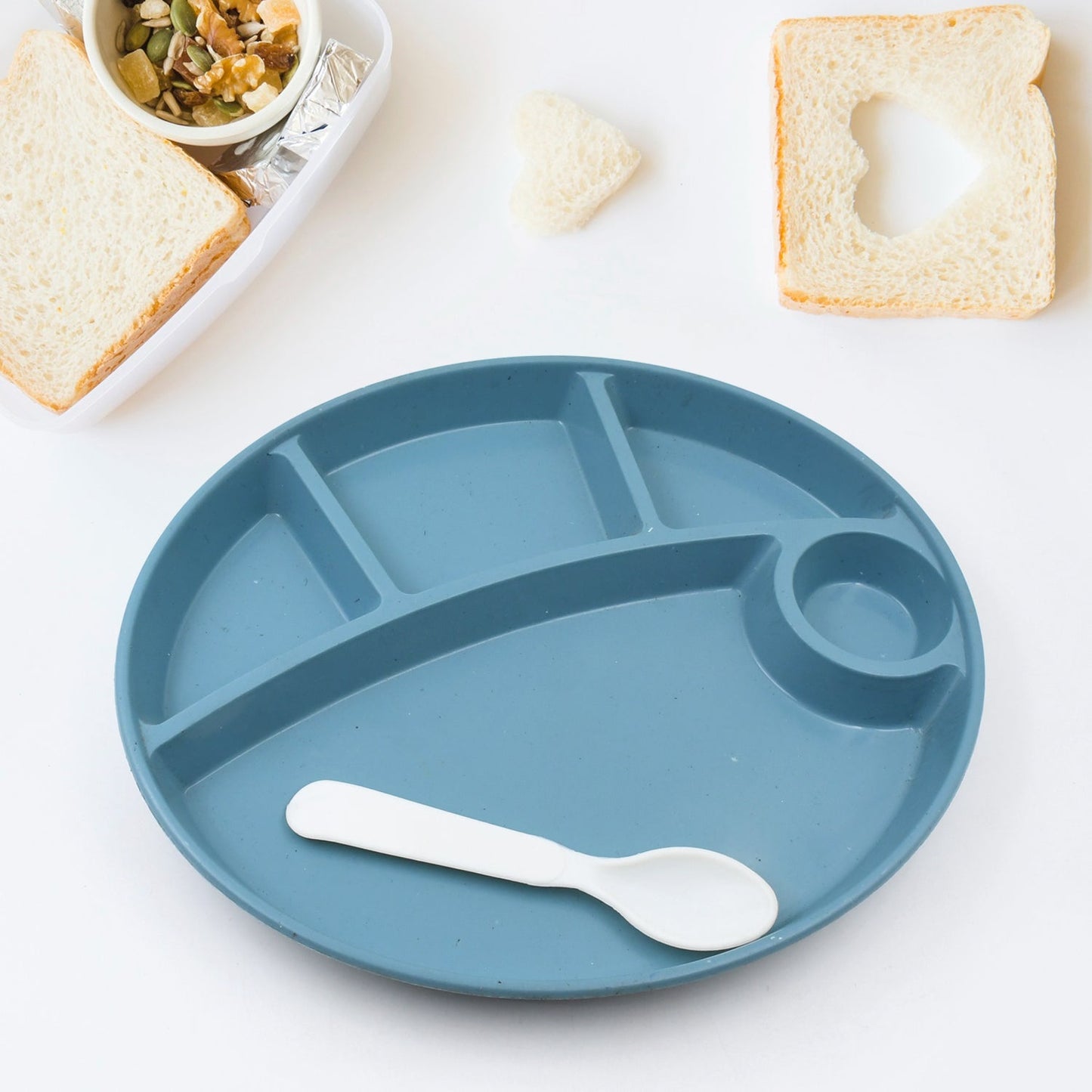5 Compartment Plastic Plate – 1 Pc
