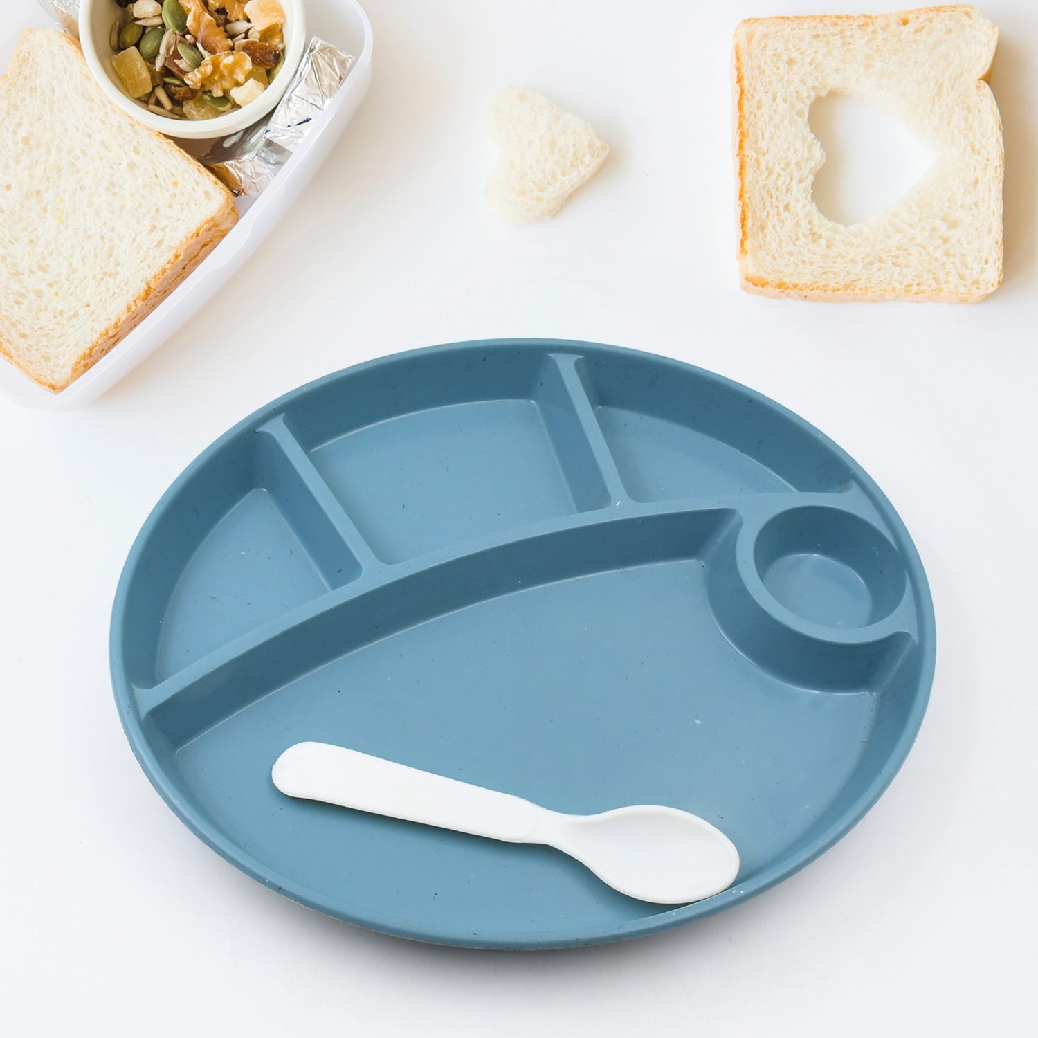 5 Compartment Plastic Plate – 1 Pc