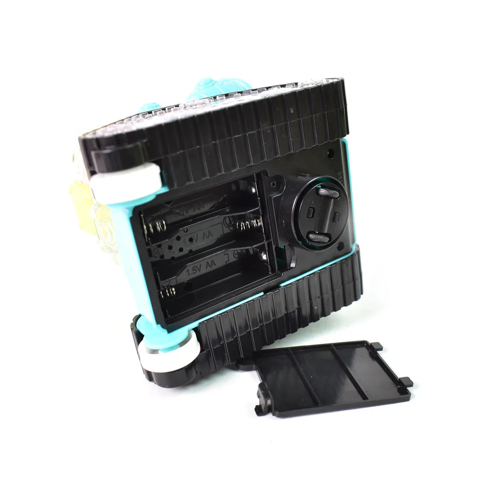 Transparent gear robot car toy