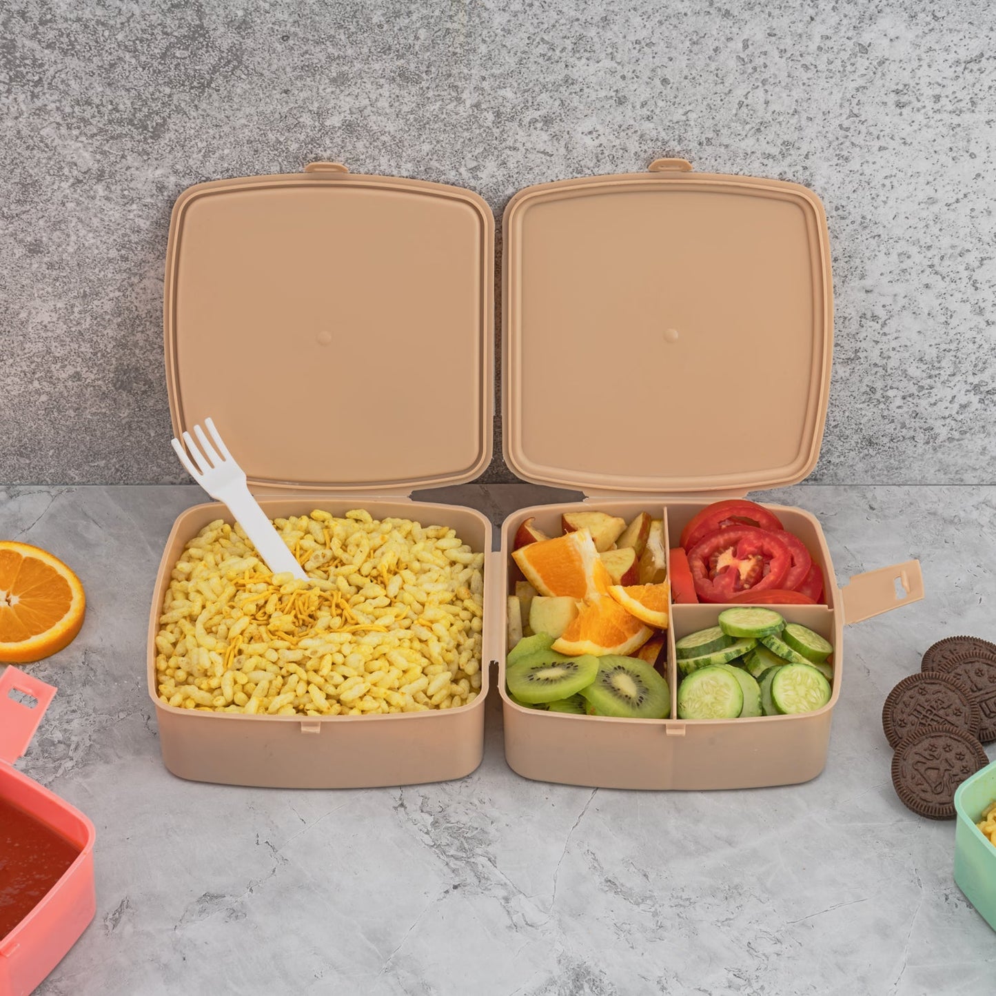 Double-layer Square Lunch Box