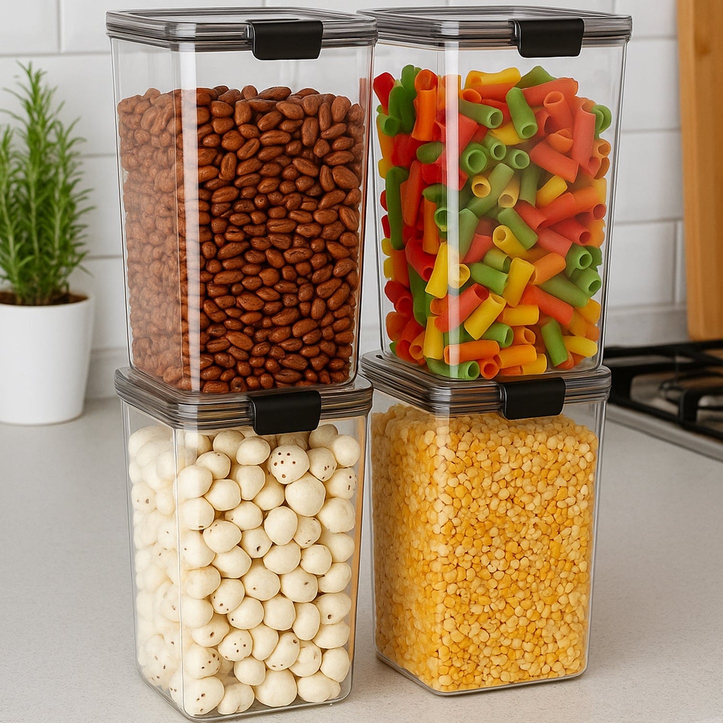Airtight Plastic Storage 1700 Ml (1 Pc)