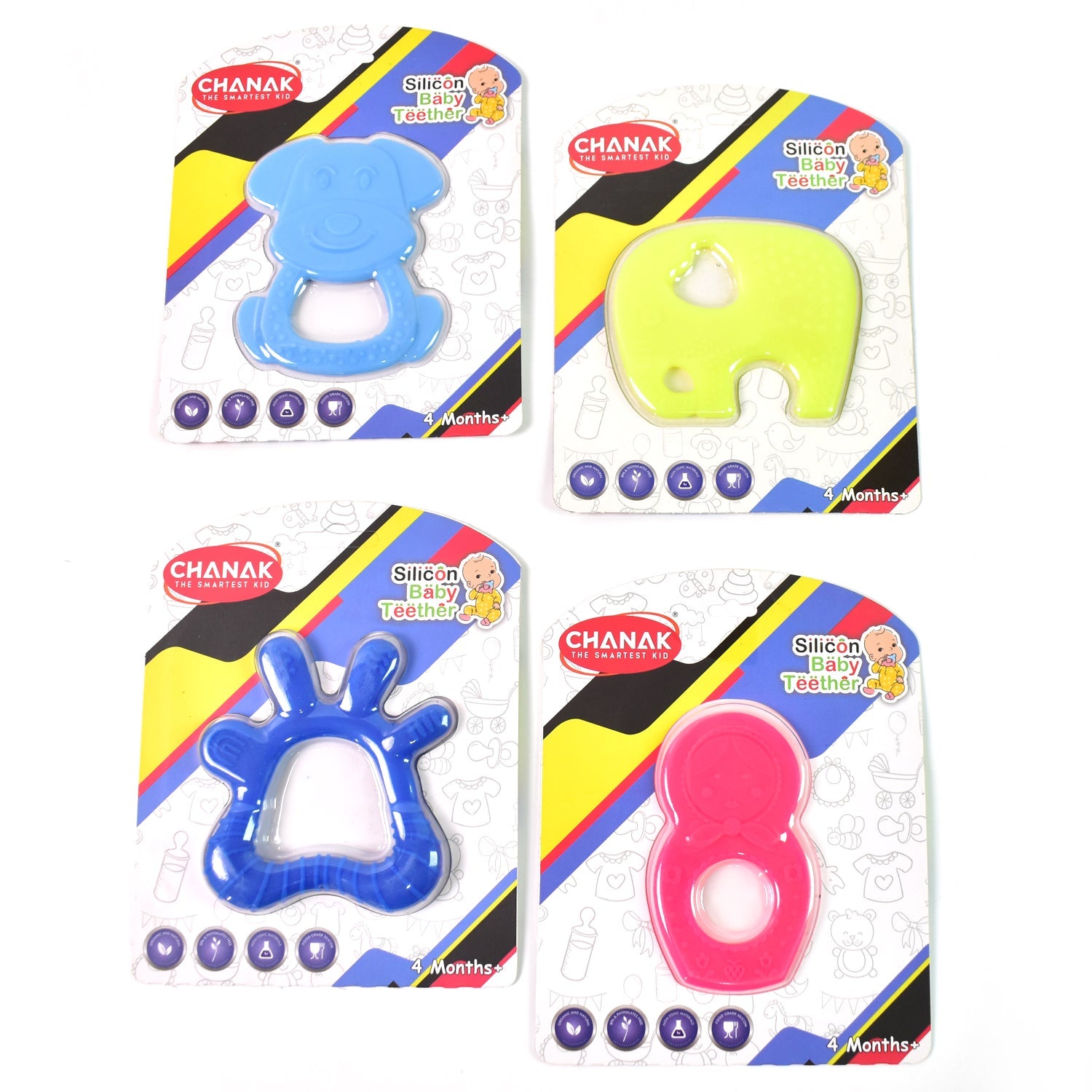 Silicone Baby Teether Pack