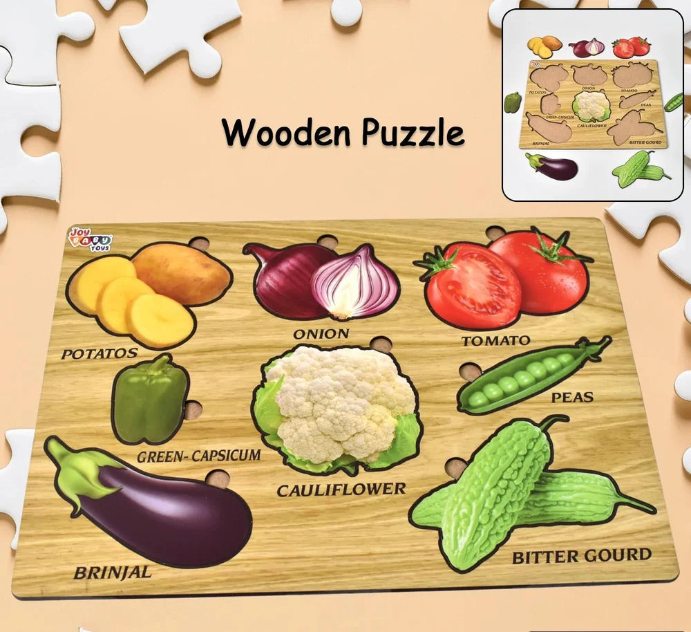 Best wooden vegetable puzzle board - educational toys | 2025 | fast shipping