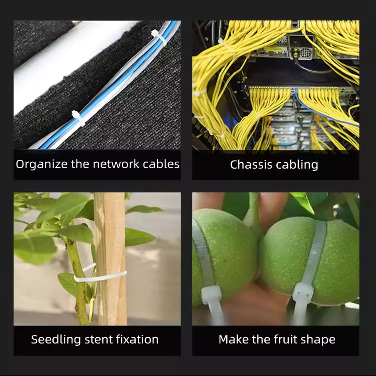 Best 100-pack black nylon cable ties - wire & | 2025 | fast shipping