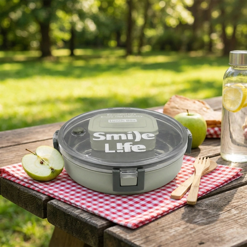 Stainless Steel Round Lunch Box