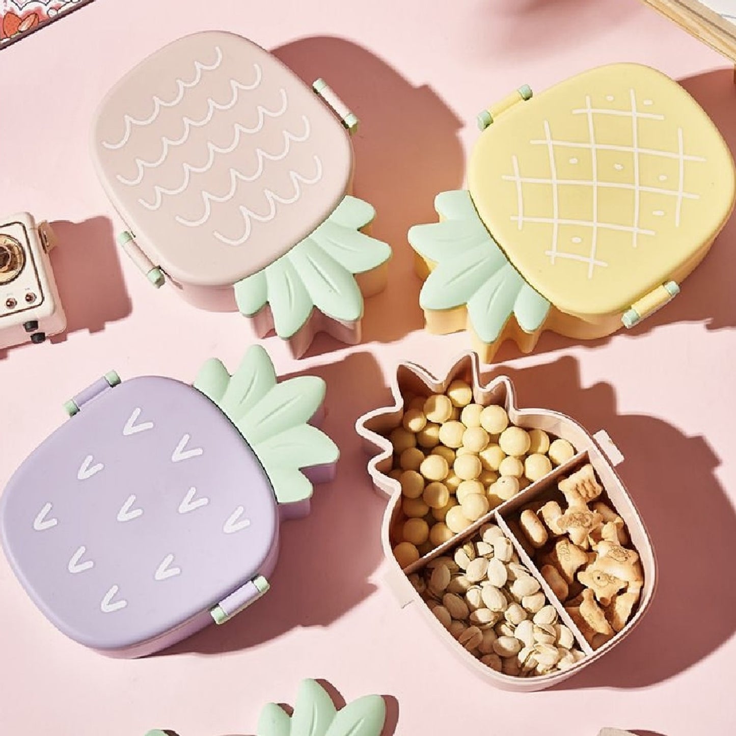 Kids Pineapple Shaped Lunch Box