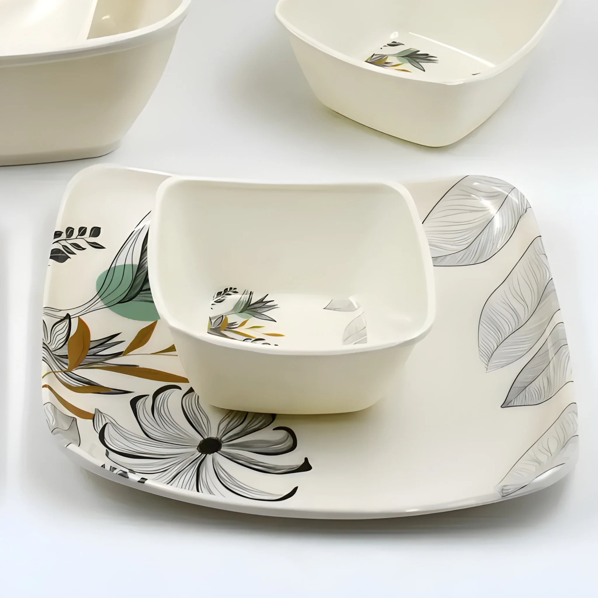 11-piece dinner set with donga