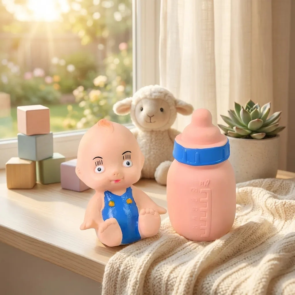 Baby And Bottle Squeeze Chu Chu Fun Toy