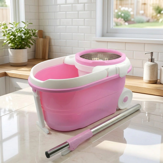 Steel Spin Mop Set