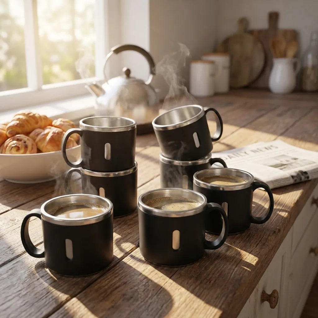 Stainless Steel Mug Set