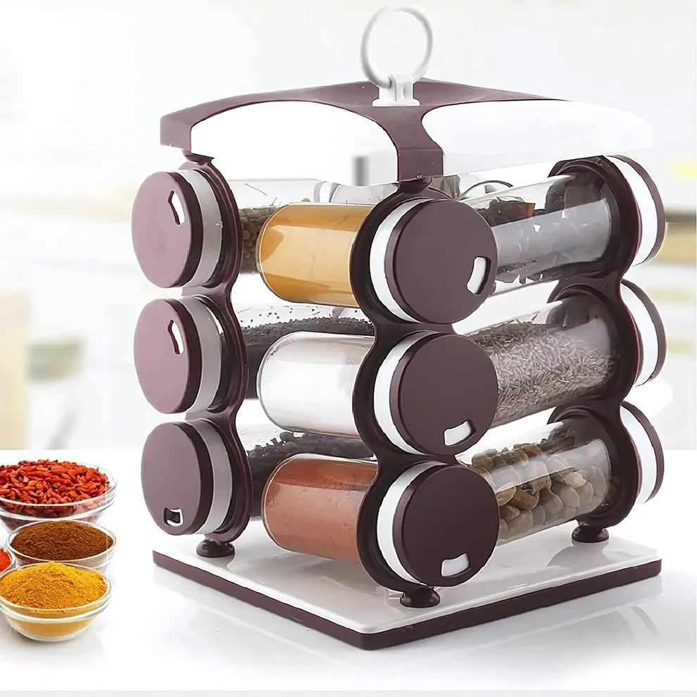 Best 12 pcs revolving spice rack - organizers | 2025 | fast shipping