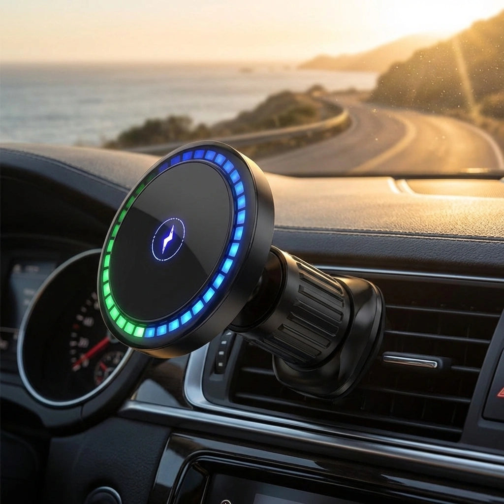 Music-Reactive Wireless Car Charger