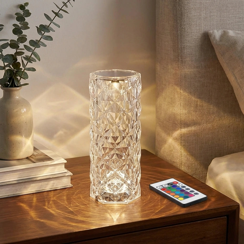 Crystal Rose Lamp