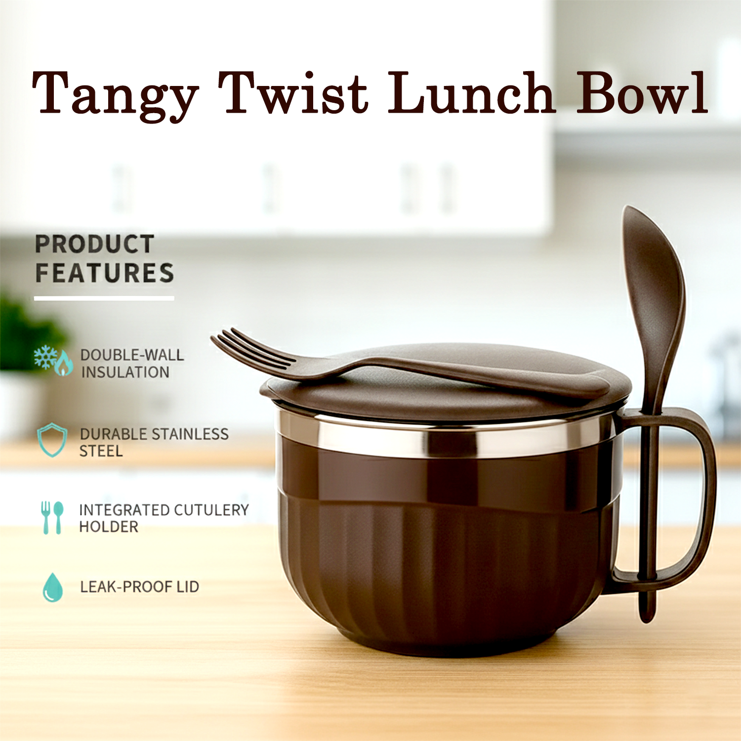 Insulated Lunch Bowl (Approx 650ml  1 Pc)