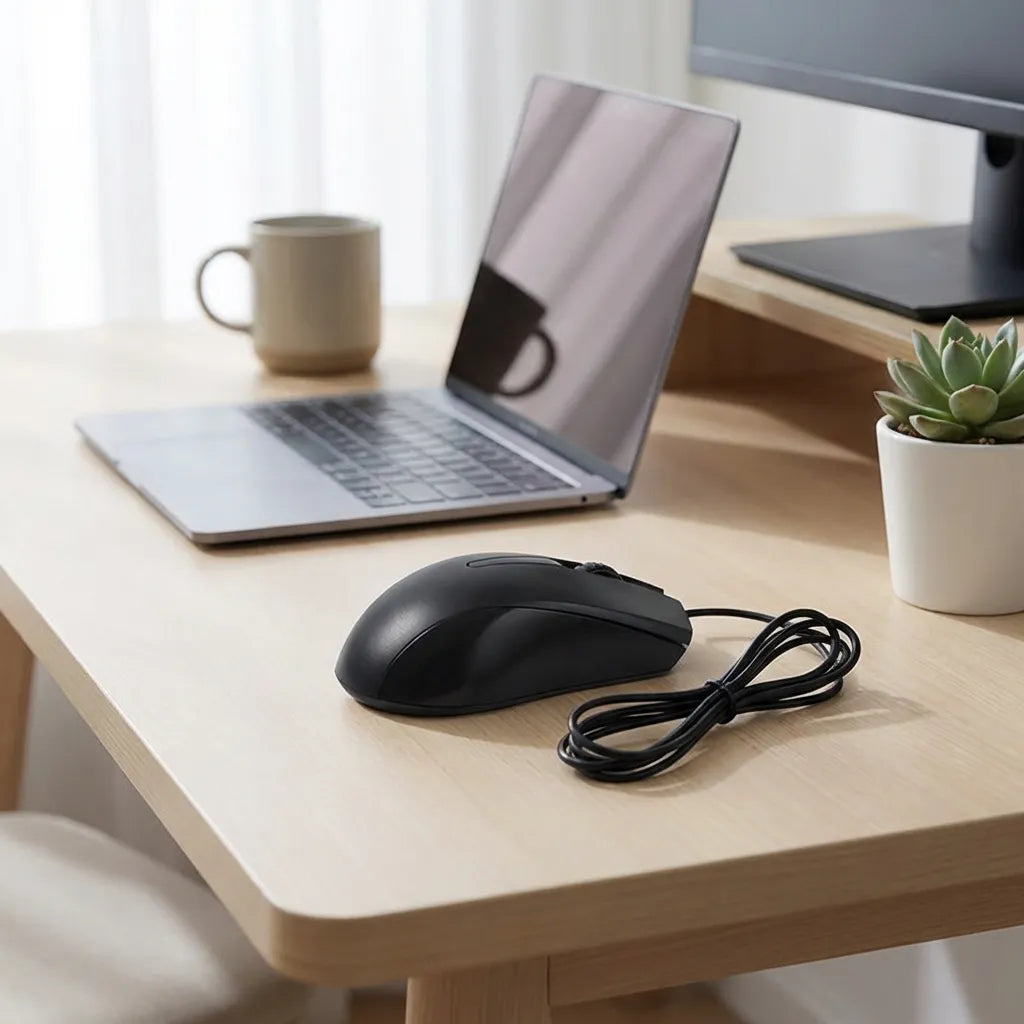 Computer Laptop Wired Optical Mouse