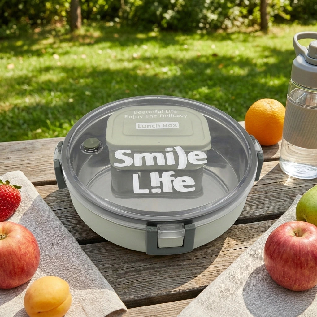 Stainless Steel Round Lunch Box