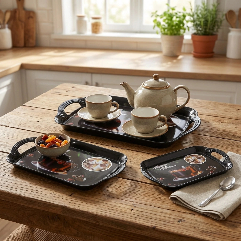 Melamine Serving Tray Set Of 3