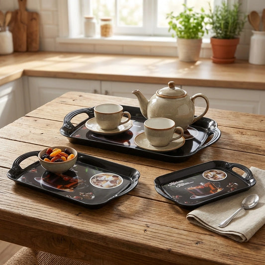 Melamine Serving Tray Set Of 3