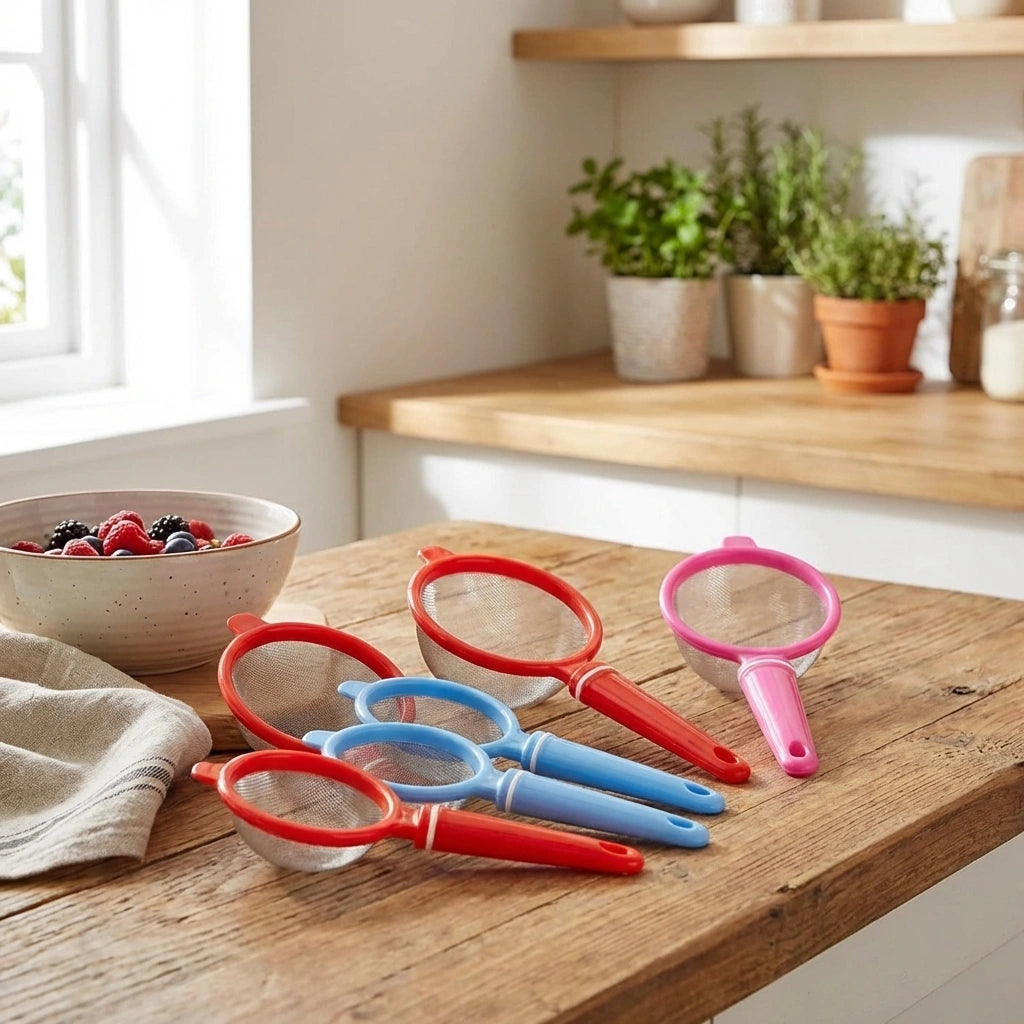12-Pack Plastic Strainer Set