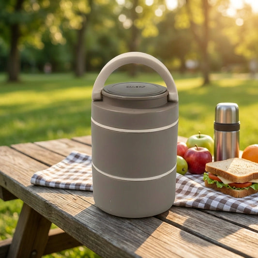 2-Layer Stainless Steel Lunch Box