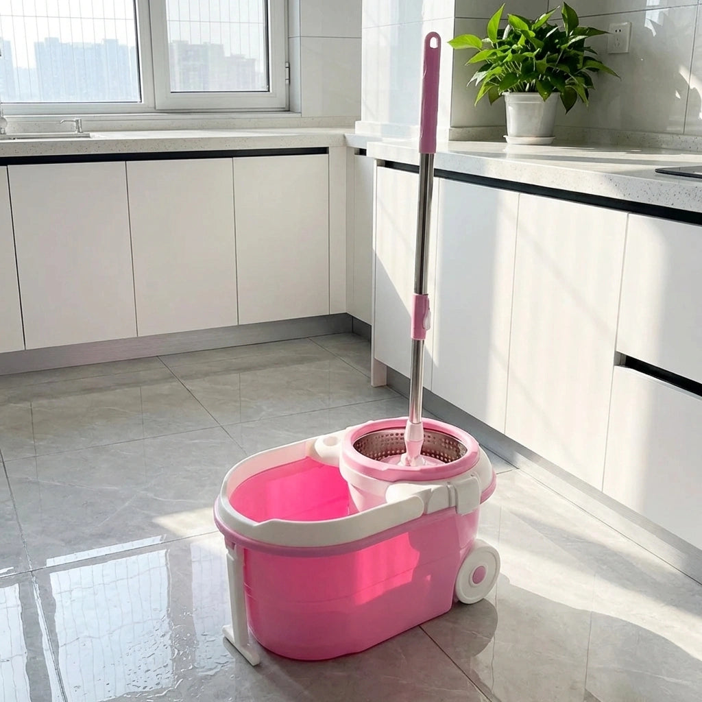Steel Spin Mop Set