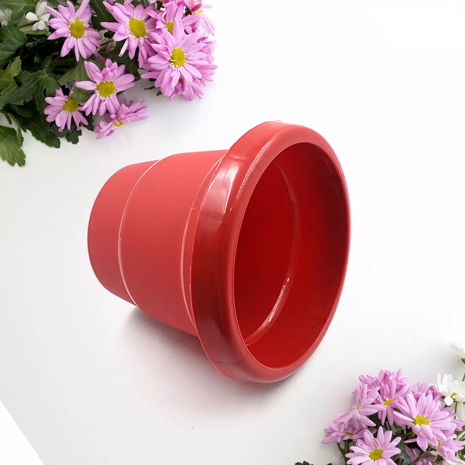 13cm Heavy-Duty Plastic Plant Pot - Garden & Outdoors