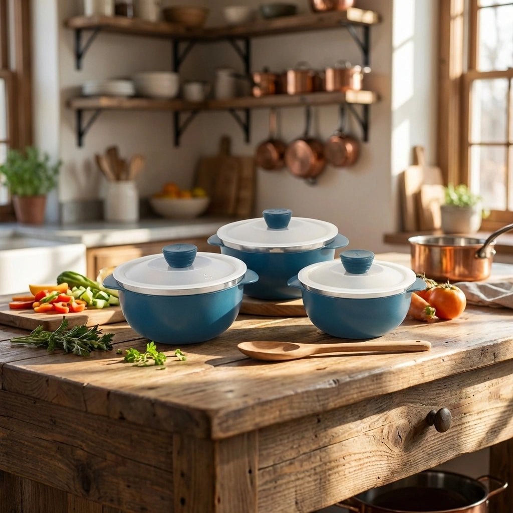 Nestable Microwave Reheating Bowls