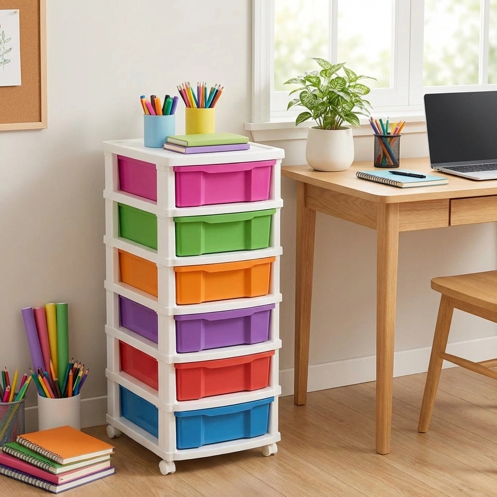 6-Layer Colorful Storage Drawers